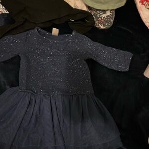 Glittery blue dress shirt